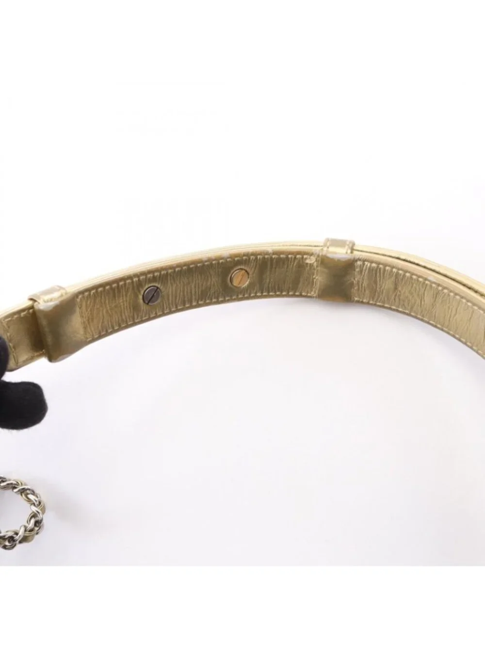 Chanel Shoulder Bag Gabrielle de Small Hobo Gold Leather Chain
